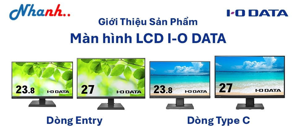 Màn Hình LCD I-O DATA: Lựa Chọn Bền Bỉ Với Chế Độ Bảo Hành 3 Năm